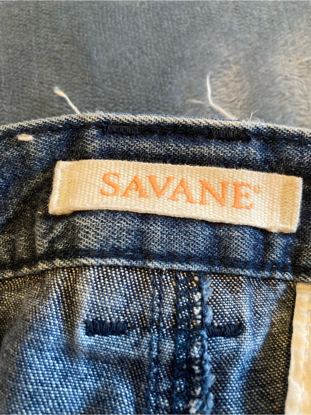 Savane Men’s Denim Cargo Shorts - Blue Jean Size 36 - Picture 3 of 7